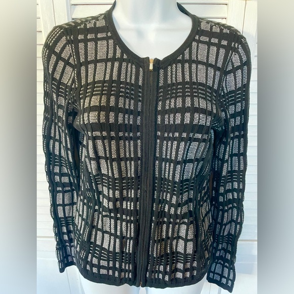 Ann Taylor Factory Black & White Sweater/Cardigan Size XS - Picture 1 of 8